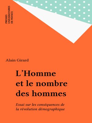 cover image of L'Homme et le nombre des hommes